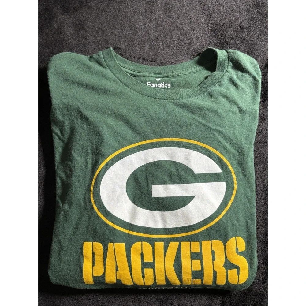 Green Bay Packers Fanatics Men's Large Green Long Sleeve T Shirt - Picture 7 of 7